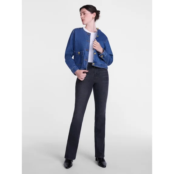 Scenario Women's and Women's Plus Denim Jacket, Sizes XS-4X | Walmart (US)