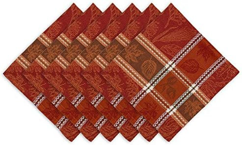 DII CAMZ11345 Harvest Jacquard Kitchen Linens, Napkin S/6, Botanical | Amazon (US)