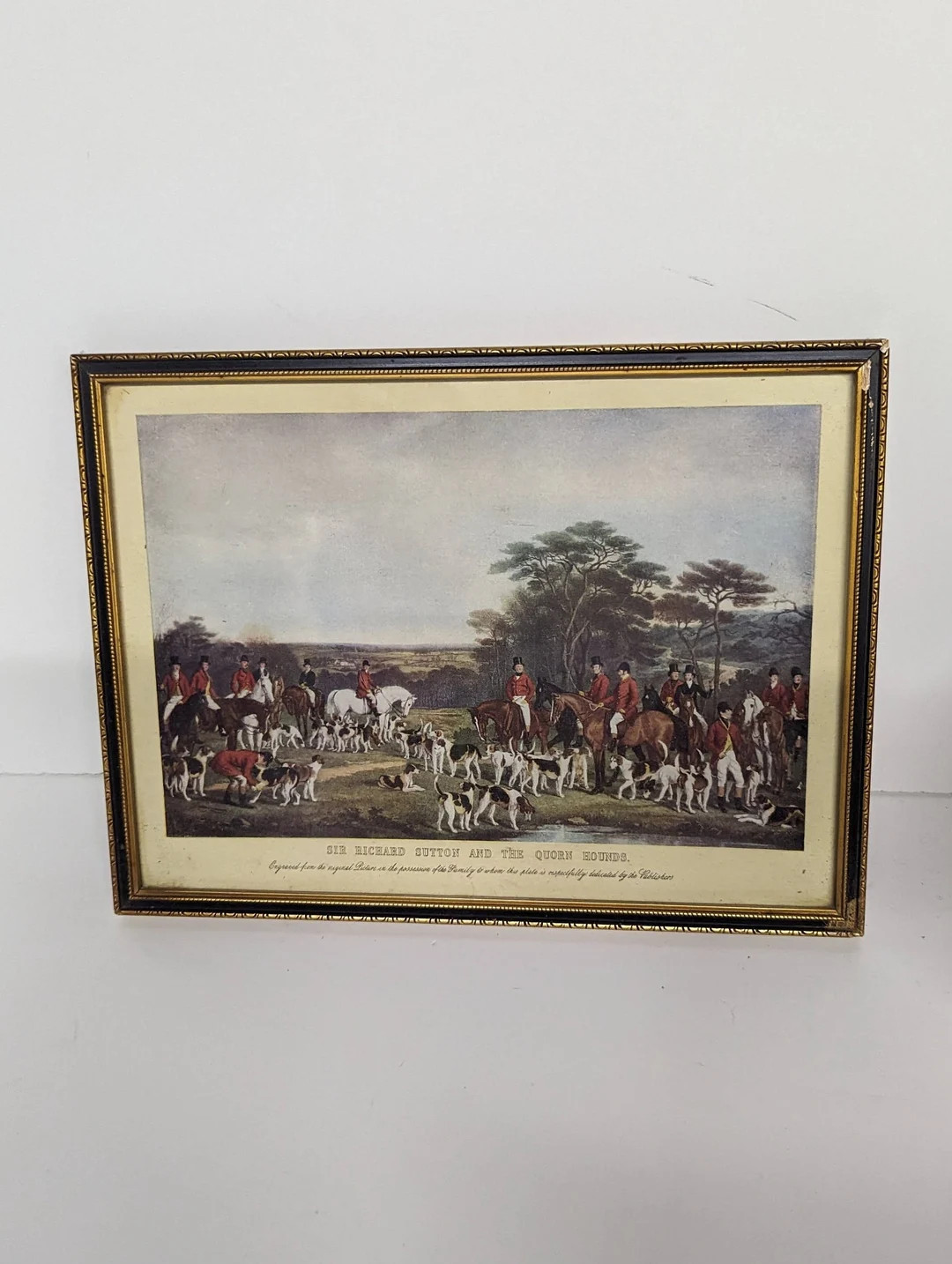 English Hunt Scene Wall Art Cottagecore Horse Painting Horse Hound Art Traditional English County... | Etsy (US)