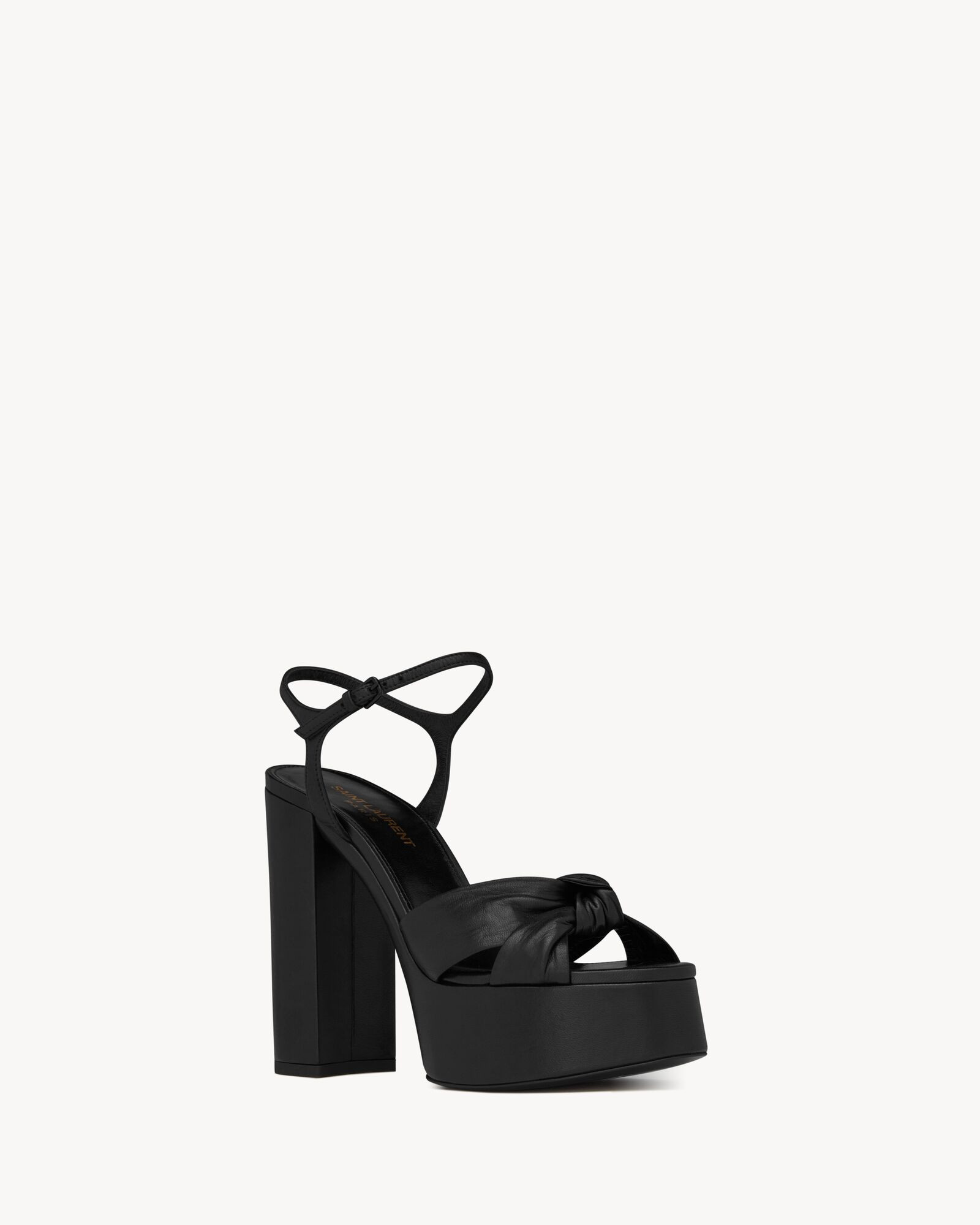 bianca platform sandals in ottoman fabric | Saint Laurent Inc. (Global)