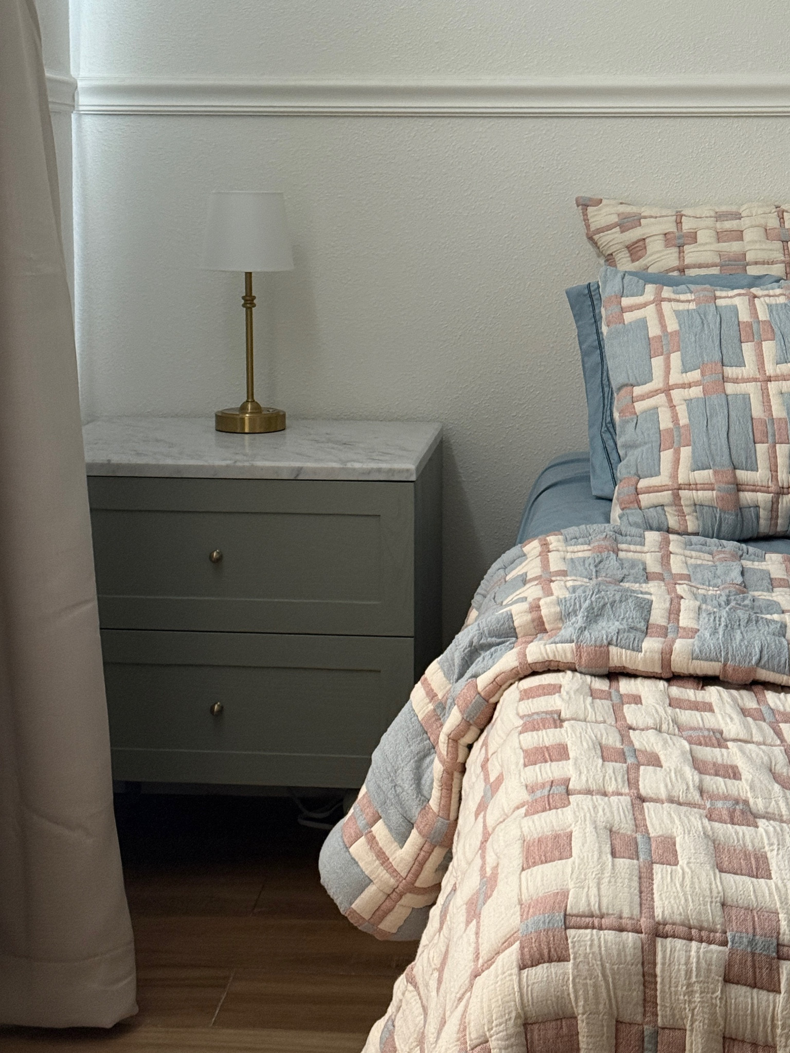 Anthropologie nightstand & bedding

#LTKStyleTip