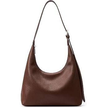 KALIDI Crescent Tote Bag, Women Underarm Hobo Everyday Zipper Handbag Work | Soft Vegan Leather 1... | Amazon (US)