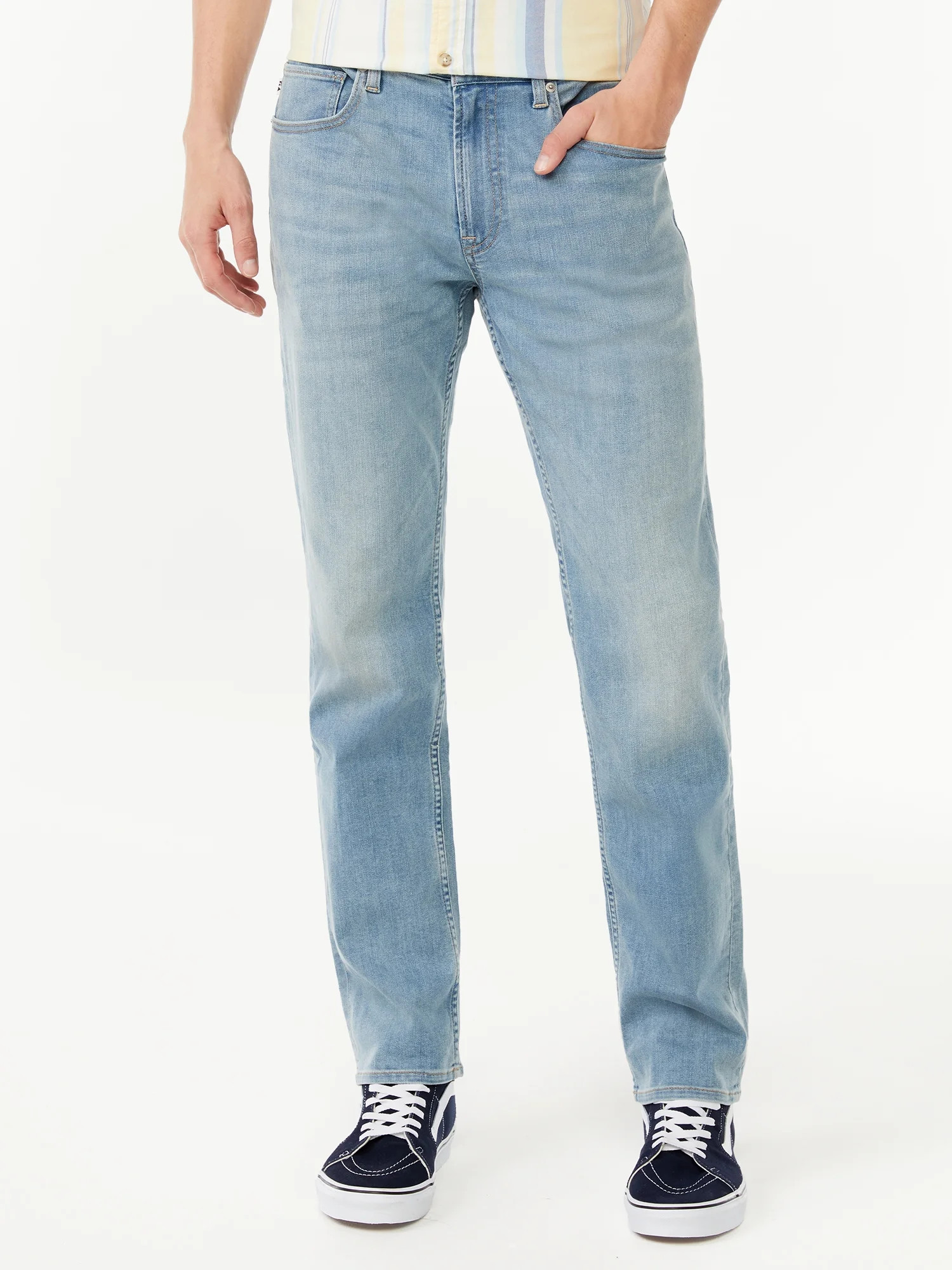Free Assembly Men's Mid Rise Slim Jeans | Walmart (US)
