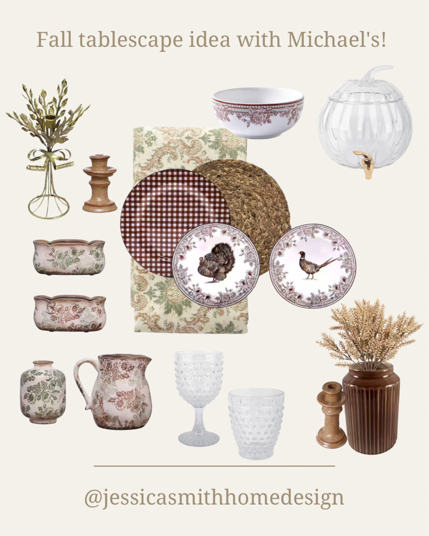 Ummm…brown gingham plates for fall?! Yes! Obsessed with the new Michael’s collection for fall! 

#LTKSeasonal #LTKHome #LTKFindsUnder50