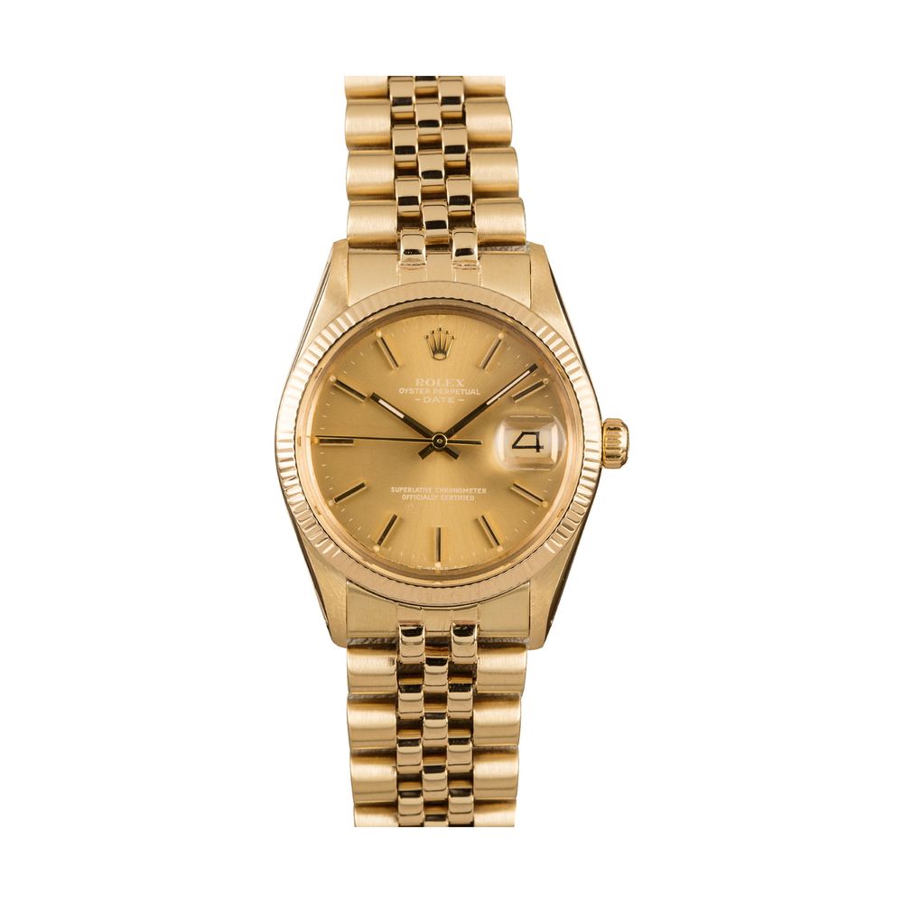 Bob's Watches Rolex Men's Date 14-Karat Yellow Gold 34mm | Goop | goop