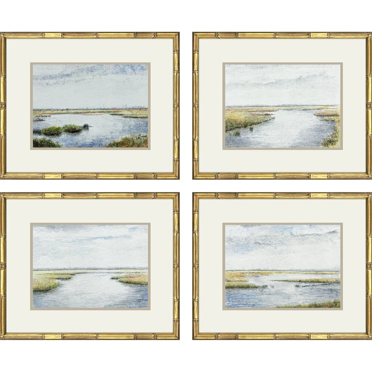 Echoes of the Marsh Framed Art (Set of 4) | Wayfair North America