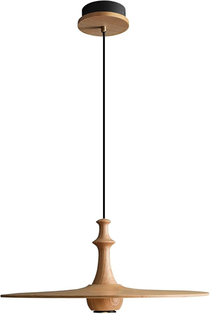 Wood Pendant Lights Kitchen Island - Dining Room Light Fixture Wood Chandelier for Dining Room Po... | Amazon (US)