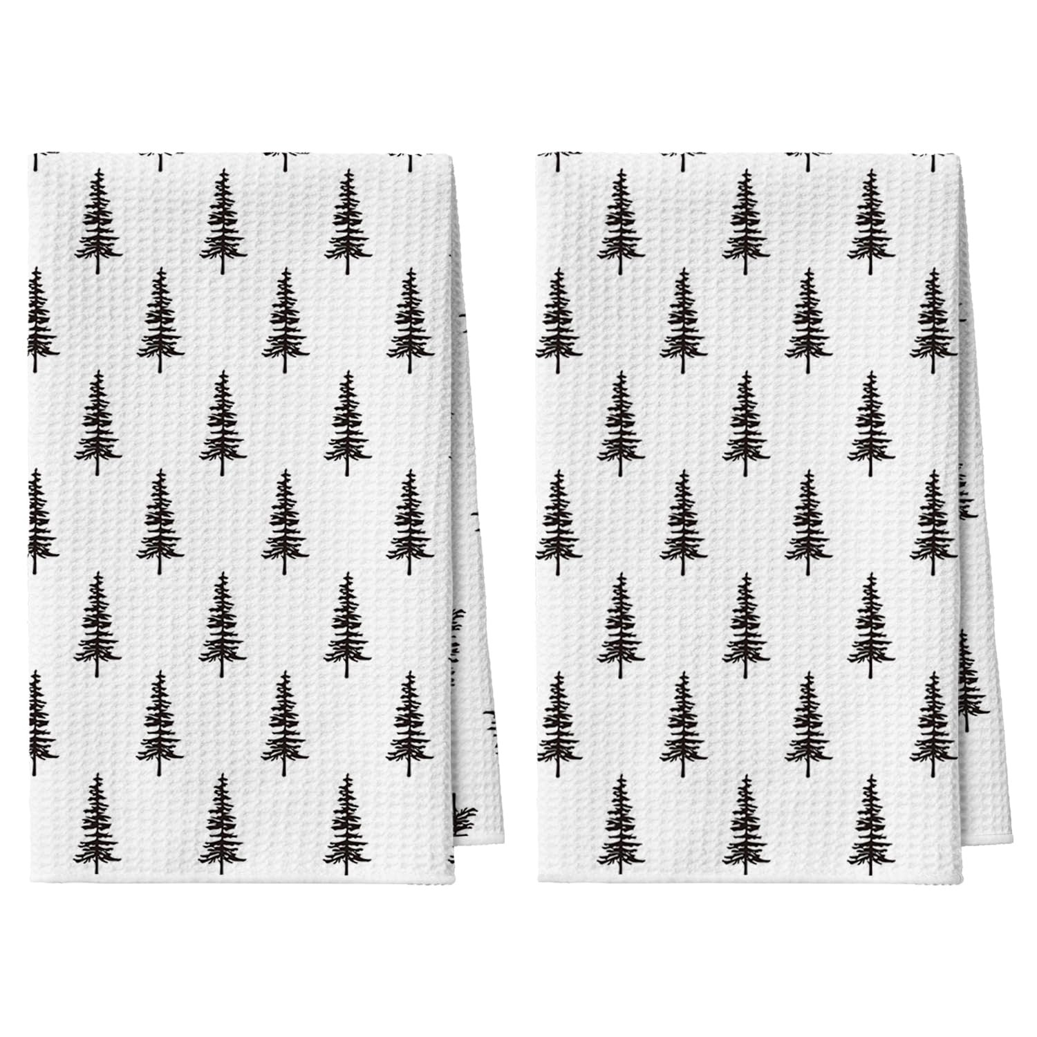 Artoid Mode Red Xmas Tree Christmas Kitchen Towels, 18x26 Inch Quick Dry Microfiber Cloth Dish To... | Amazon (US)