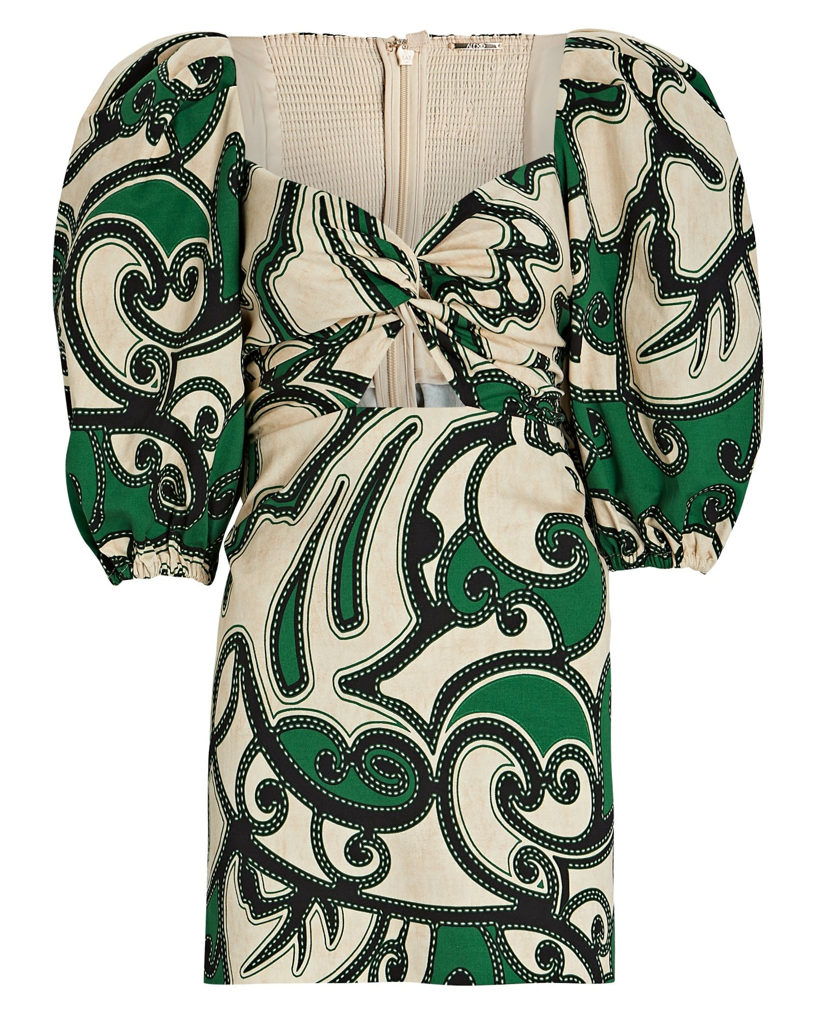 Iana Printed Puff-Sleeve Mini Dress | INTERMIX