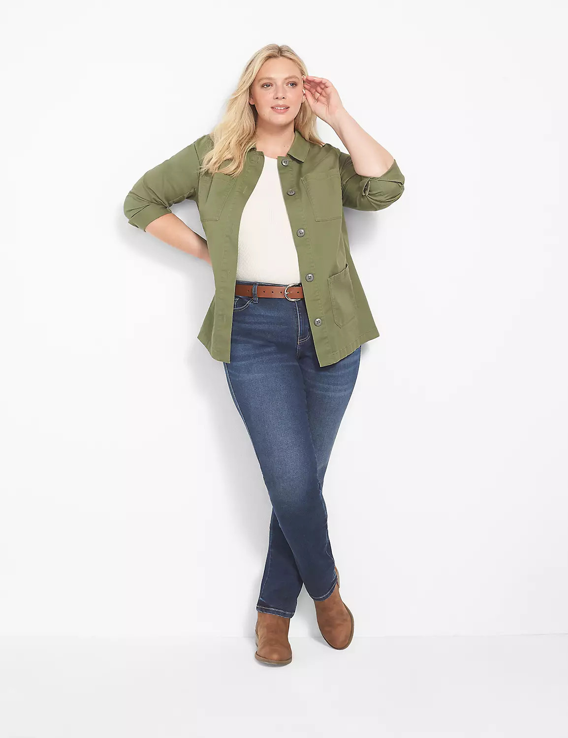 Signature Fit Body Icon Straight Jean - Dark Wash | LaneBryant | Lane Bryant (US)