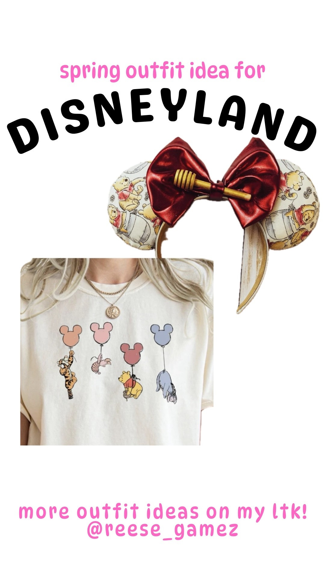 disney outfit, disneyland outfit, disney outfits, disneyland outfits, winnie the pooh outfit, mickey ears, minnie ears

#LTKSeasonal #LTKTravel #LTKootd