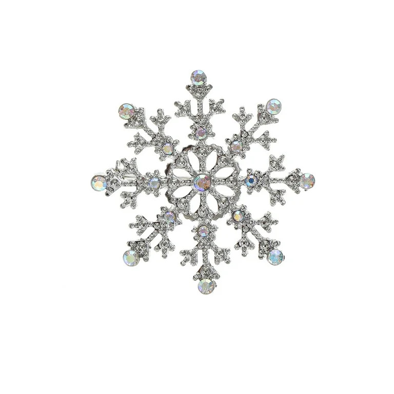 Holiday Time Snowflake Brooch, 1 Piece | Walmart (US)
