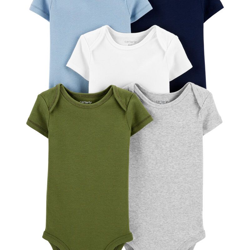 5-Pack Short-Sleeve Bodysuits | Carter's