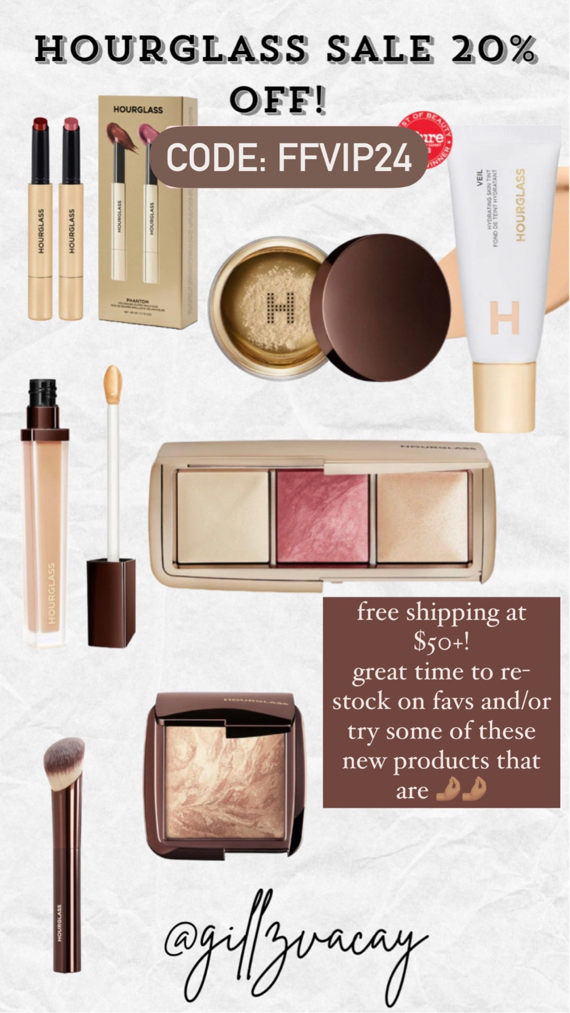 Hourglass cosmetics sale. Hourglass concealer sale. Hourglass ambient powder on sale. Wedding makeup on sale. Hourglass skin tint. Hourglass blush and translucent veil powder. Hourglass makeup brushes on sale. Foundation brush, concealer brush, blush brush, airbrush makeup. Hourglass lip gloss and lipstick sale. Mascara on sale. Setting powder and primer hourglass. Eye balm and hourglass eye cream on sale. Hourglass skincare on sale.

#LTKbeauty #LTKfindsunder100 #LTKsalealert