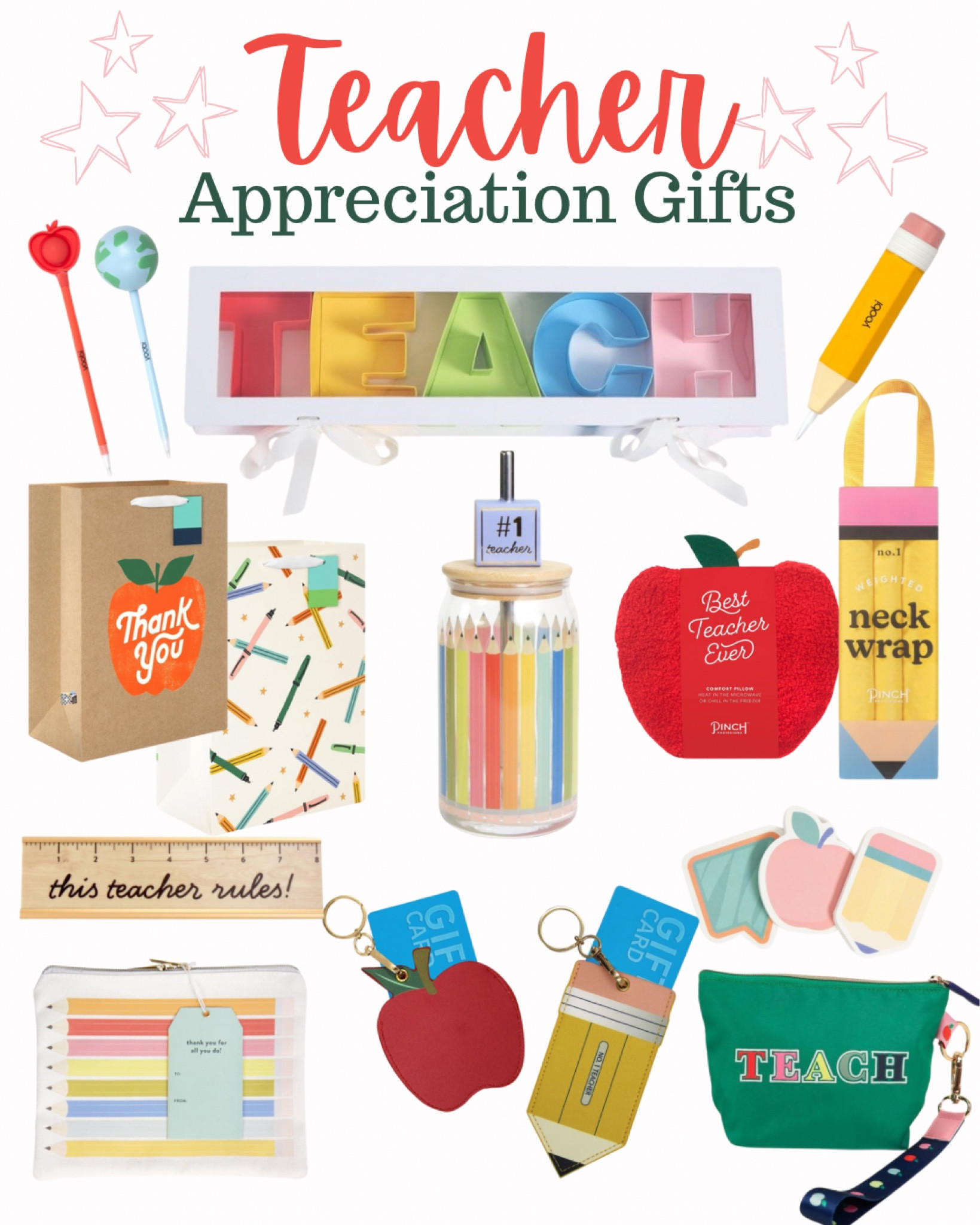 TEACHER Appreciation Gifts @ Target! So many cute and affordable finds 🍎✏️🌎

New at Target, Gifting, Teacher Gifts, Thank You Gift


#LTKGiftGuide #LTKFindsUnder50 #LTKSeasonal