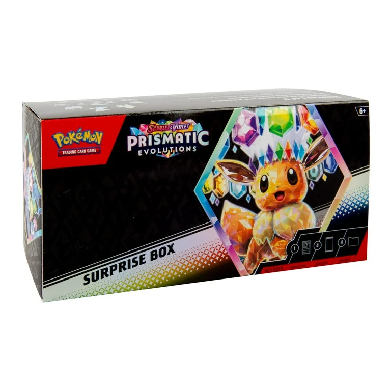 Pokemon Scarlet &amp; Violet Prismatic Evolutions Surprise Box | Walmart (US)