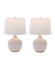 Set Of 2 Ceramic Table Lamps | TJ Maxx