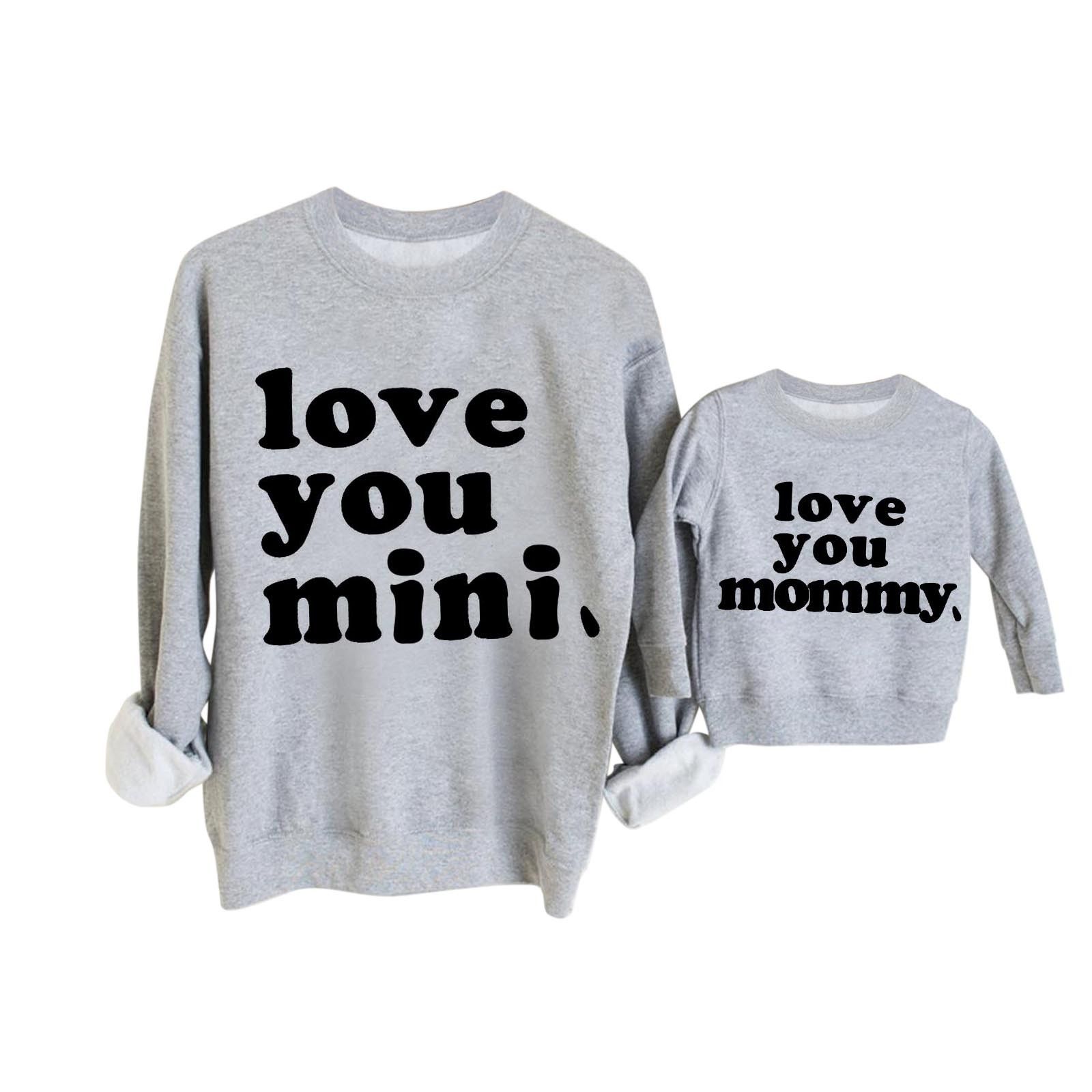 Mommy and Me Shirts Gifts for Mom love you mini Mother and Baby Matching Outfits - Walmart.com | Walmart (US)