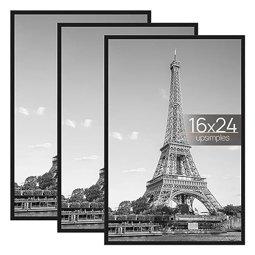 Amazon.com: upsimples 16x24 Frame Black 3 Pack, Poster Frames 16 x 24 for Horizontal or Vertical ... | Amazon (US)
