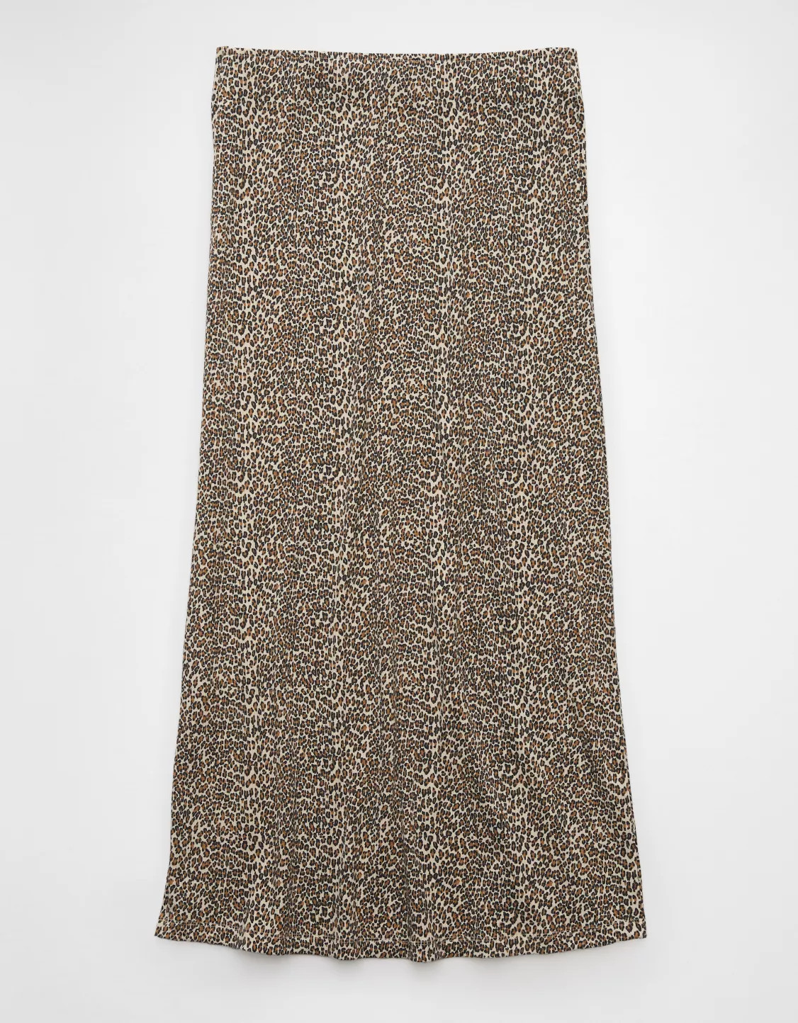 AE High-Waisted Leopard Column Maxi Skirt | American Eagle Outfitters (US & CA)