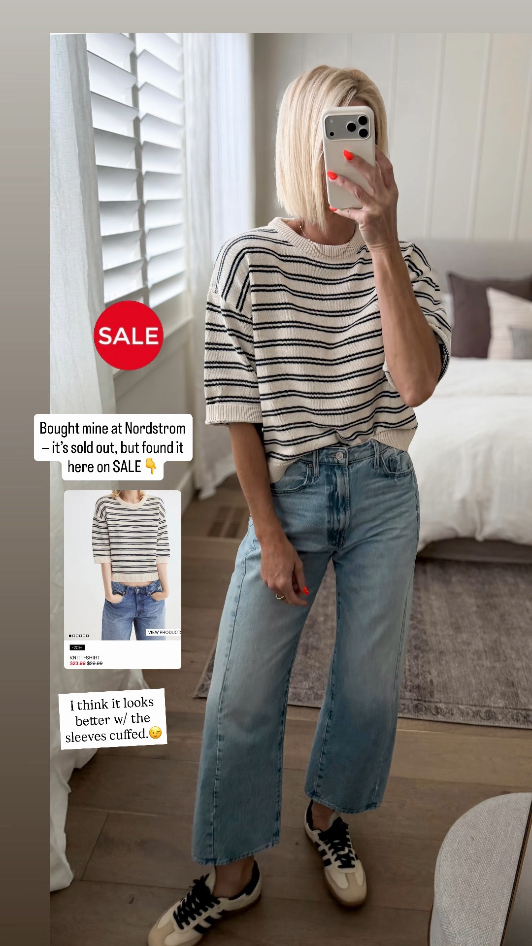 Striped short sleeve sweater on sale for $23! Such a great top for early fall.

#LTKmomlife #LTKOver40 #LTKSaleAlert