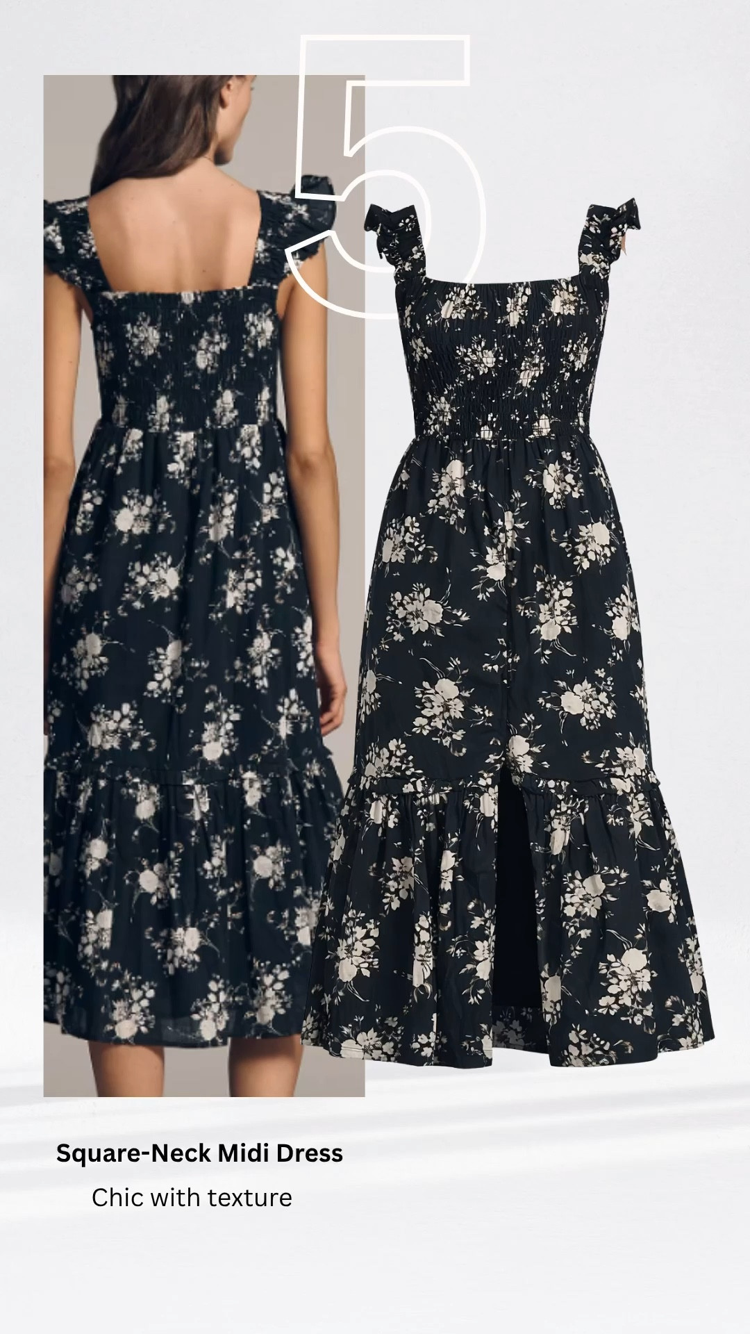 Square neck midi dress outfit for a chic and flattering look.

#LTKOver40 #LTKootd