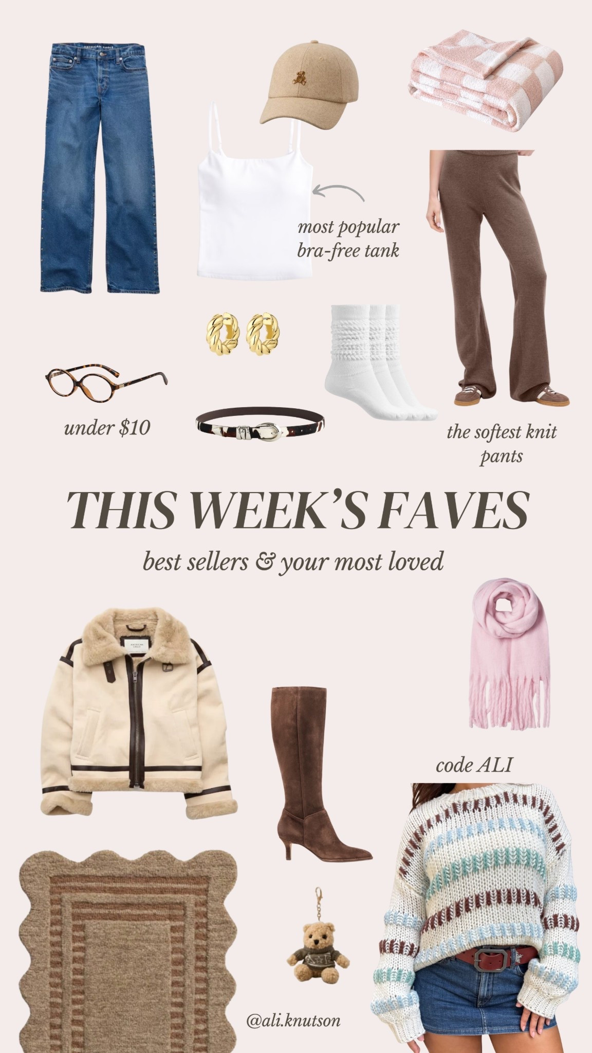 Your favorites this week! The tank was the biggest seller, and is my favorite tank! It’s not see through and comes with built-in removable padding, and adjustable straps! 

#LTKHoliday #LTKStyleTip #LTKFindsUnder50