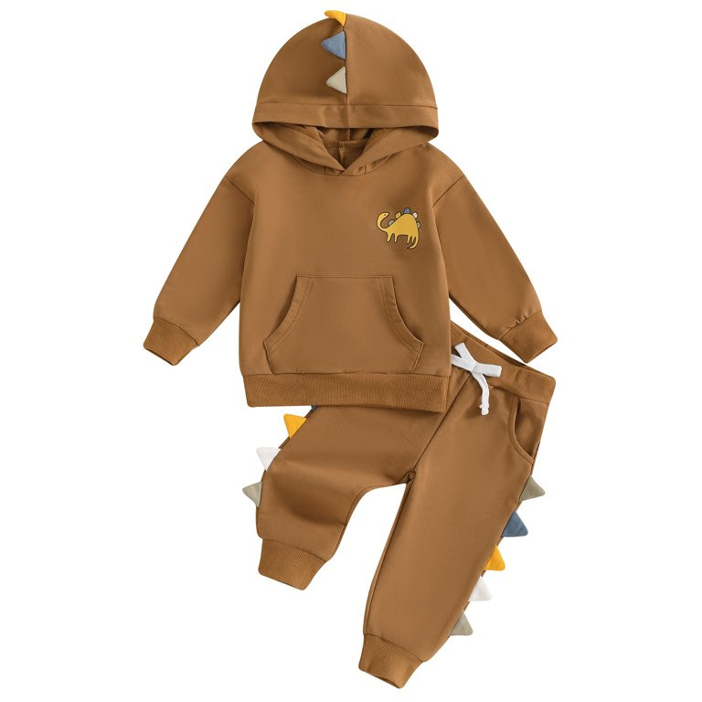 Wikideour Little Boy 2Pcs Tracksuits Outfits 12M 18M 2T 3T 4T 5T Toddler Baby Long Sleeve Hoodie ... | Walmart (US)