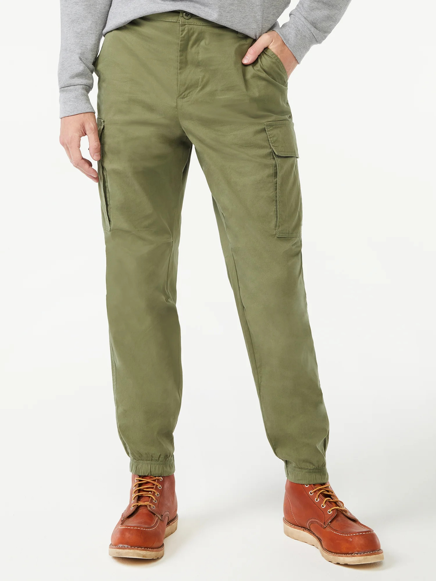 Free Assembly Men's Woven Cargo Joggers - Walmart.com | Walmart (US)