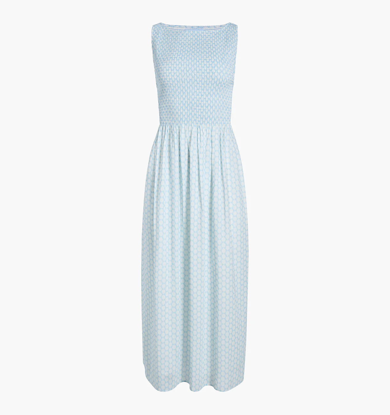 The Cosima Nap Dress - Powder Blue Baroque Shell Voile | Hill House Home