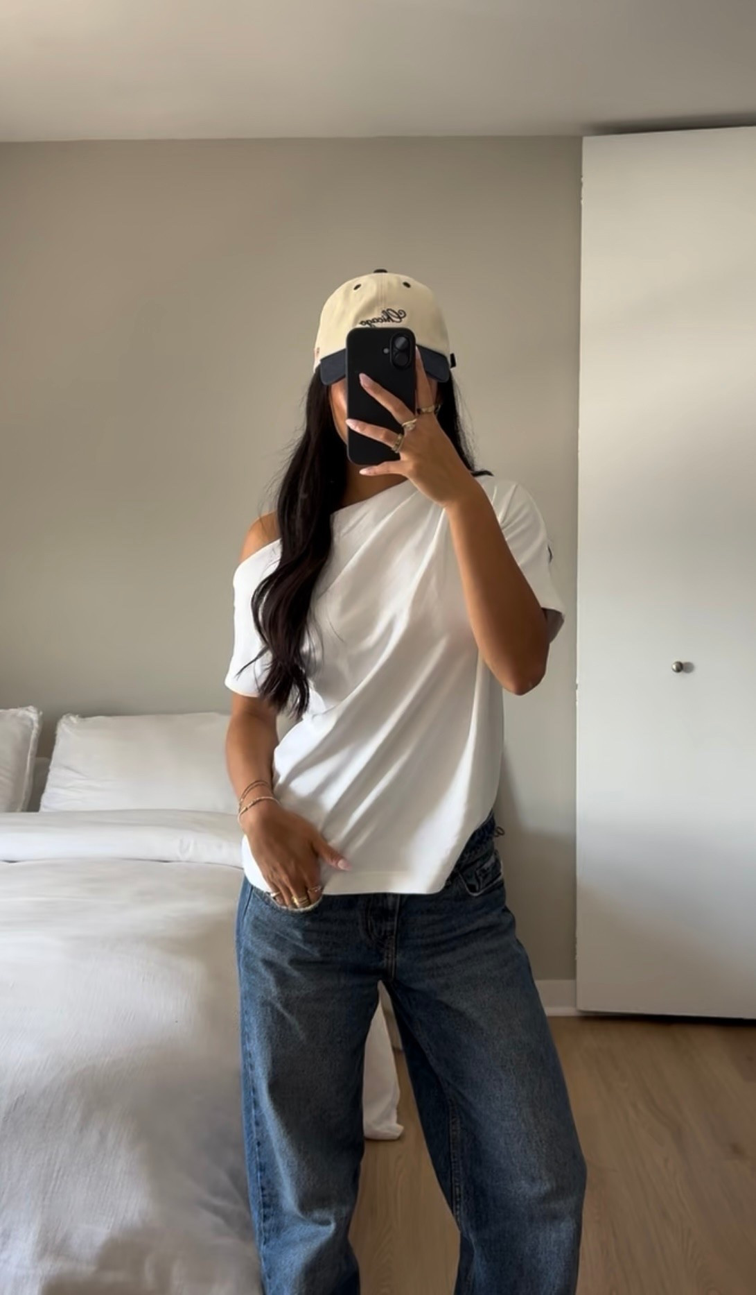 Baseball game outfit! Hat is brandy