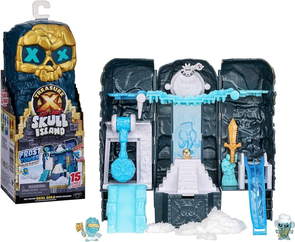 TREASURE X Lost Lands Skull Island Frost Tower Micro Playset, 15 Levels of Adventure. Survive The... | Amazon (US)