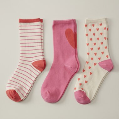 CREW SOCK SET, ROSE SET OF 3 | Indigo (CA)