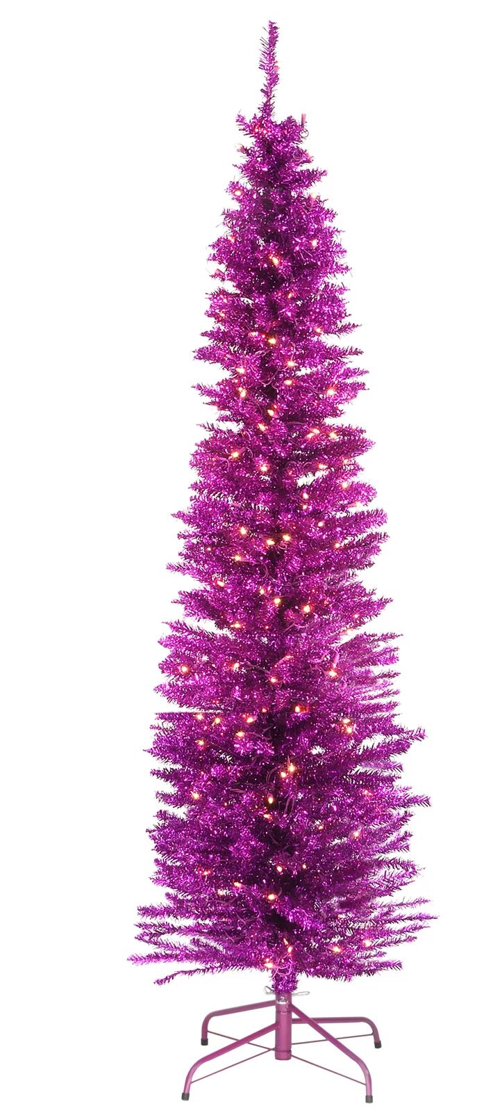 Tinsel Trees Easy Set-Up Lighted Christmas Tree | Wayfair North America