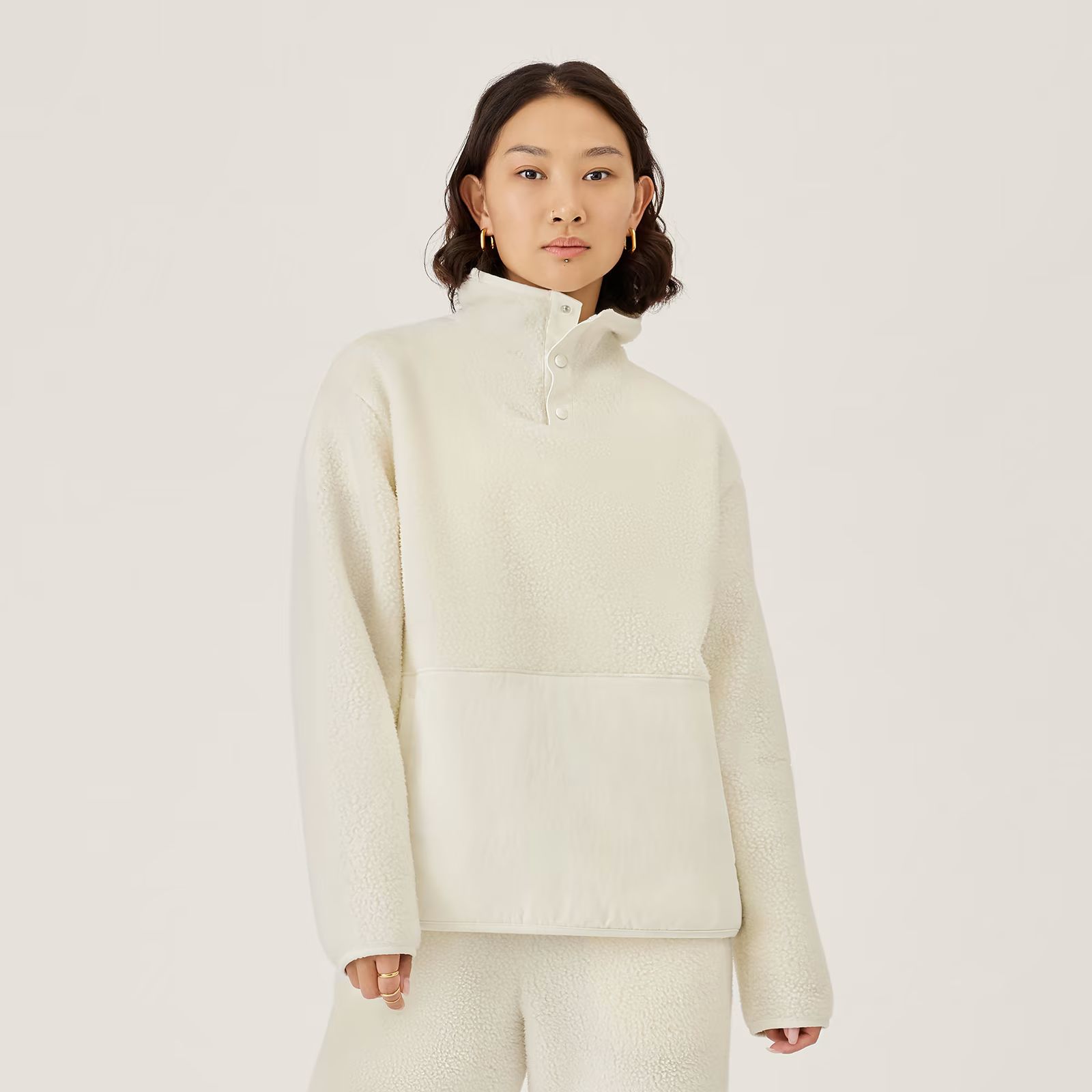 Women's Fluff Fleece Pullover - Natural White (Blizzard) | Allbirds