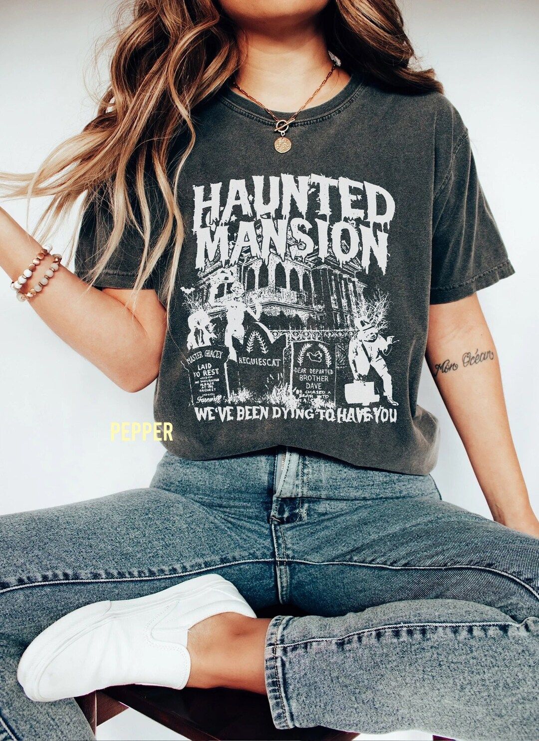 Vintage Haunted Mansion Comfort Colors Shirt, the Haunted Mansion Shirt, Retro Disney Halloween S... | Etsy (US)