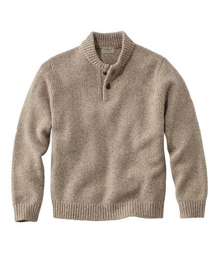 Men's L.L.Bean Classic Ragg Wool Sweater, Henley | L.L. Bean