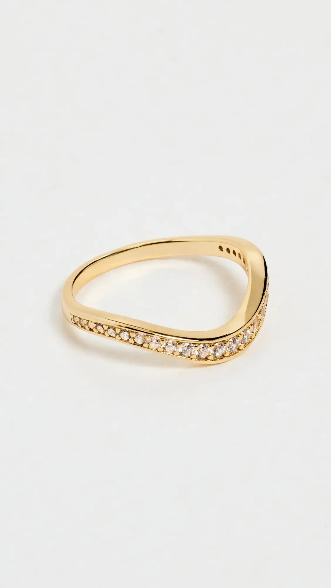 SHASHI Waves Pave Ring | Shopbop | Shopbop