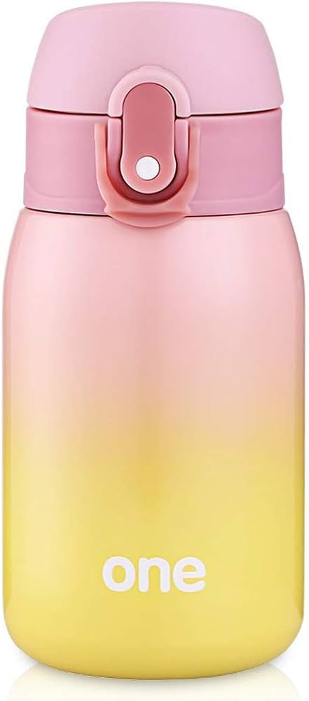 Kids Water Bottle, Double Wall Vacuum Insulated Stainless Steel Bottle for 24 hrs Cooling & 12 hr... | Amazon (US)