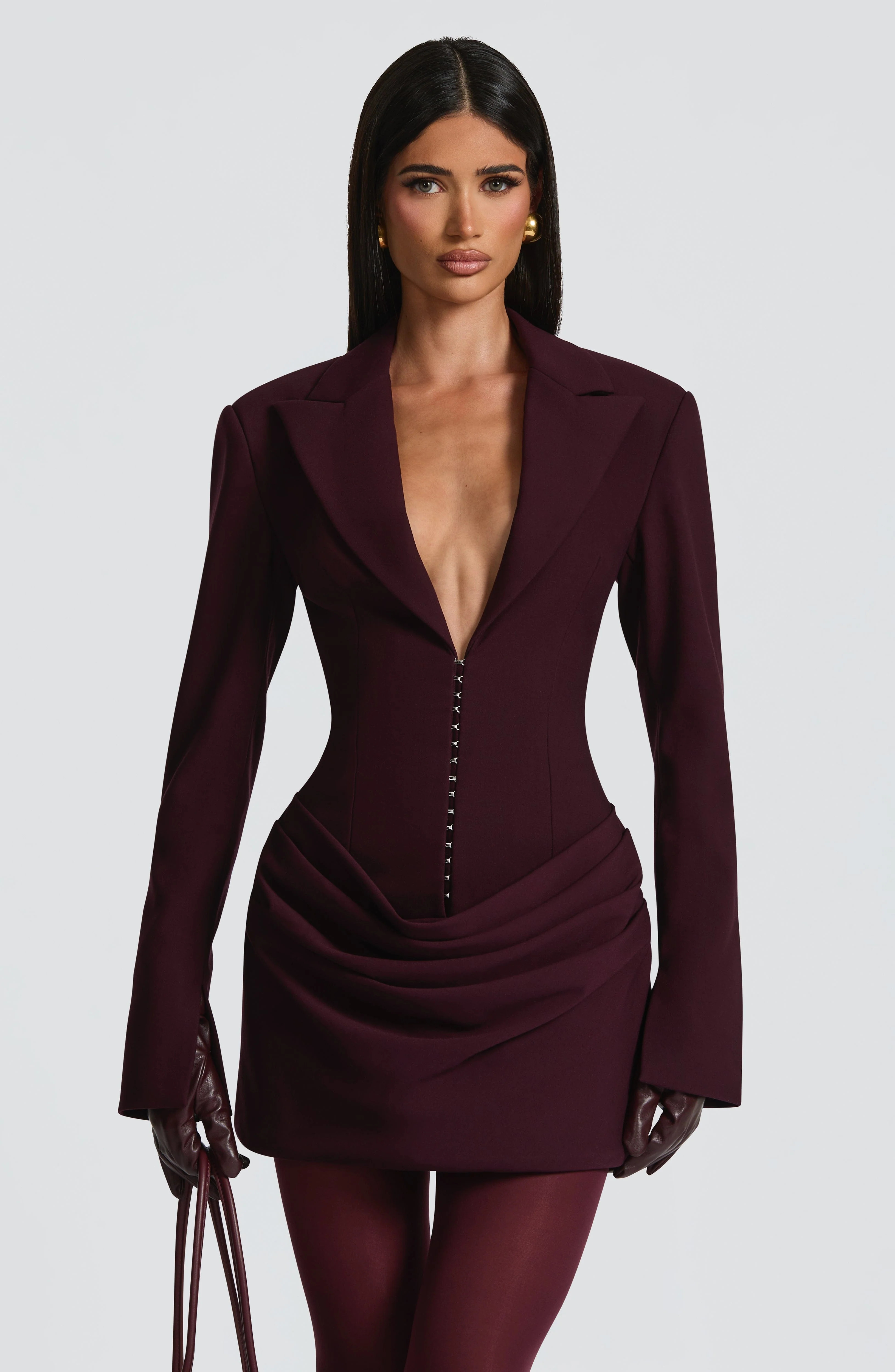 Susie Mini Dress - Plum | Babyboo (global)