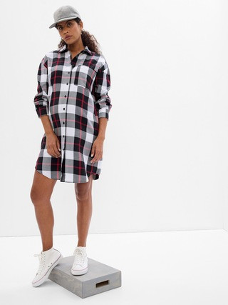 Maternity Plaid Shirtdress | Gap (US)