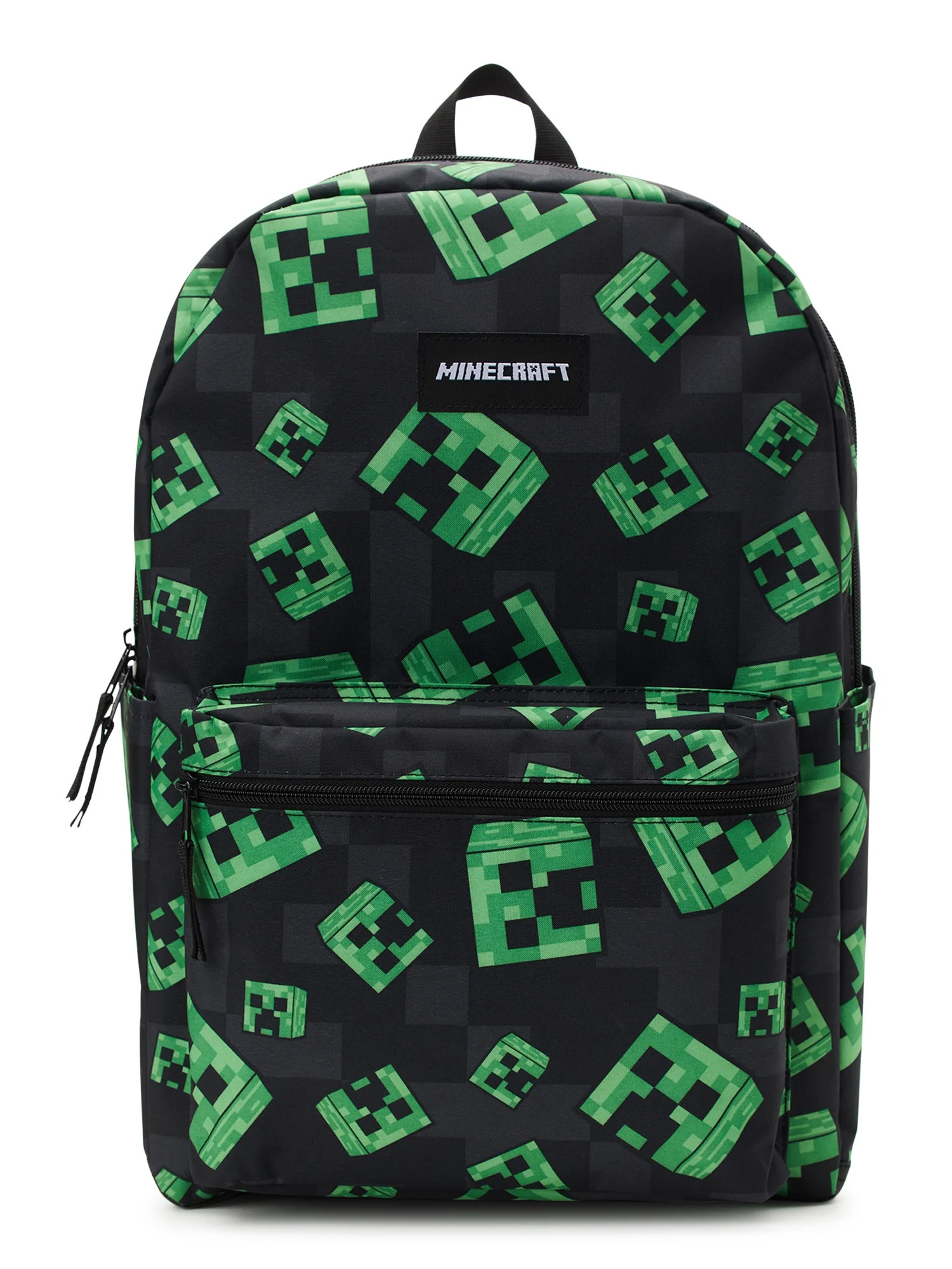 Minecraft Creeper 17" Laptop Backpack, Black Green | Walmart (US)