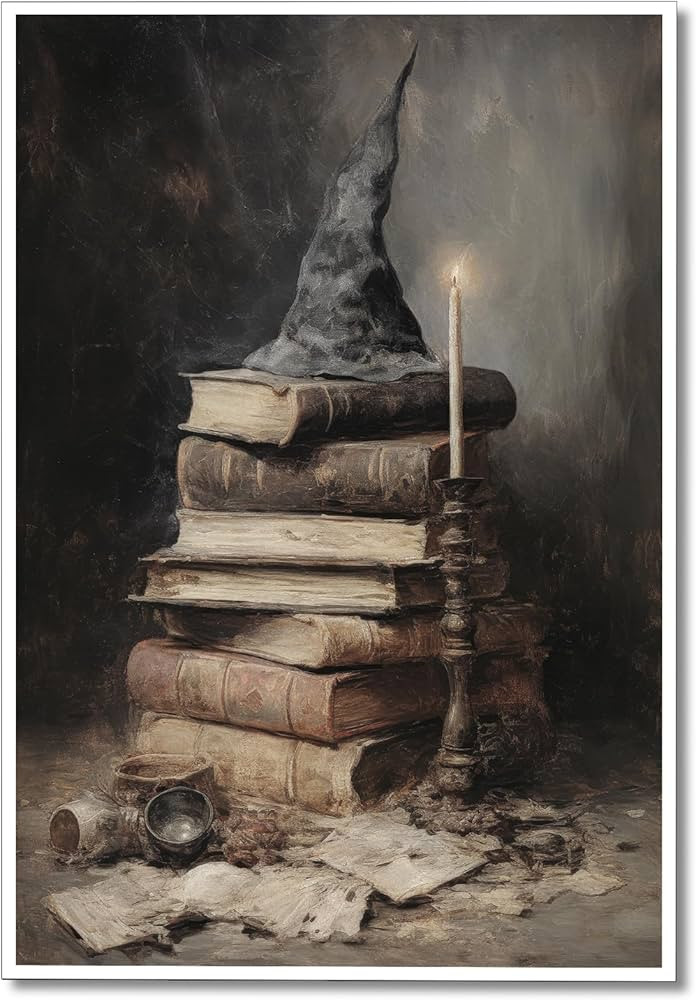 Ogyormpi Vintage Wall Art, Witchy Spells Halloween Prints, Ashland Witches - Neutral & Dark Acade... | Amazon (US)