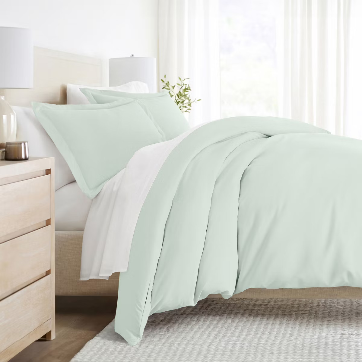 3 Piece Duvet Cover & Shams Set - Soft and Breathable, Double Brushed Microfiber, Wrinkle Free - ... | Target