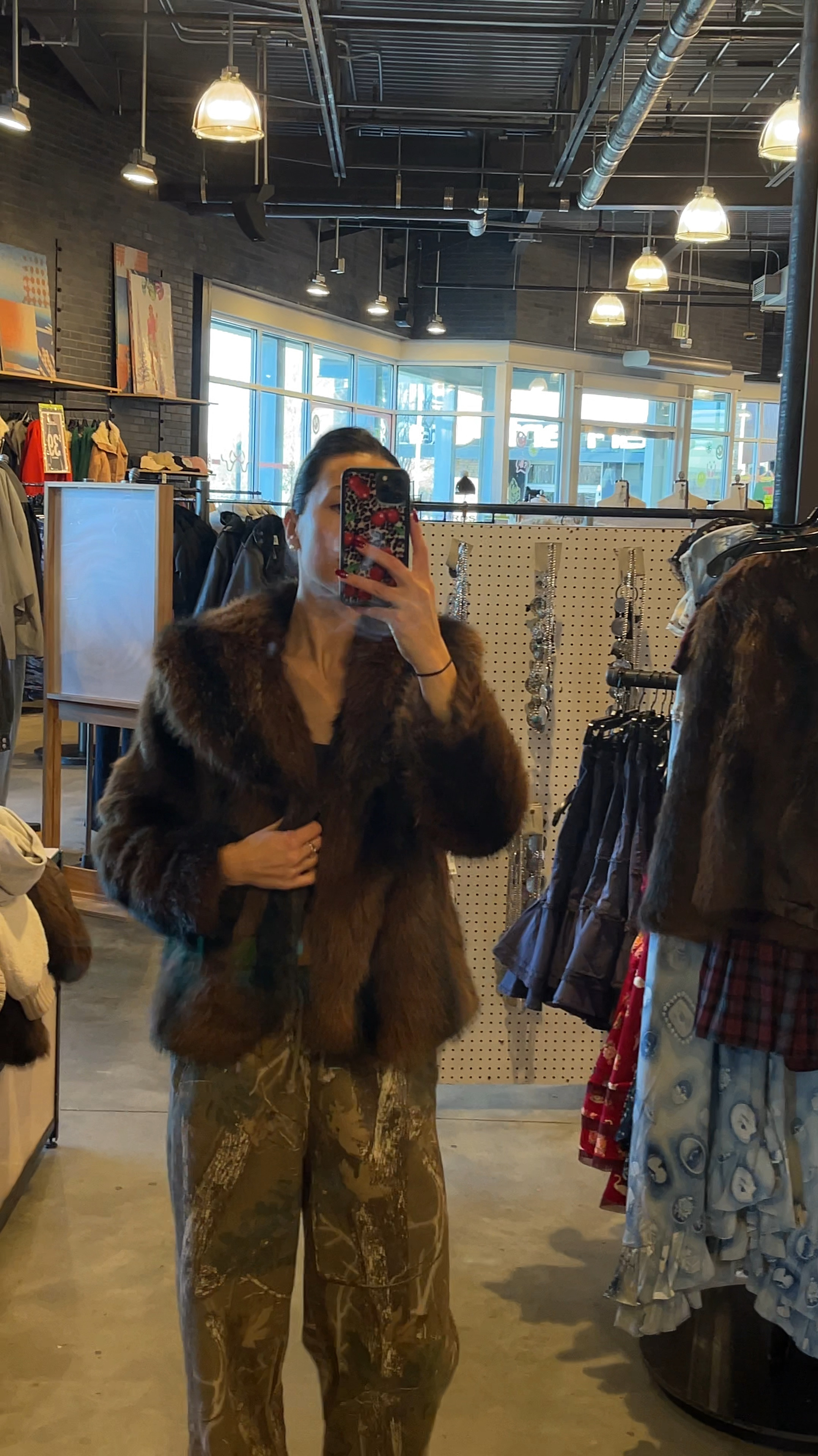 Found this faux fur brown jacket today are you kiddinggggg me ! 😍😍😍 so soft & luxe ! Extra 40% off today only for cyber monday , I am wearing a size medium 

so happy I picked this up. Went in store to try on a small & medium then ordered it right off my app 

#LTKHoliday #LTKCyberWeek #LTKSeasonal