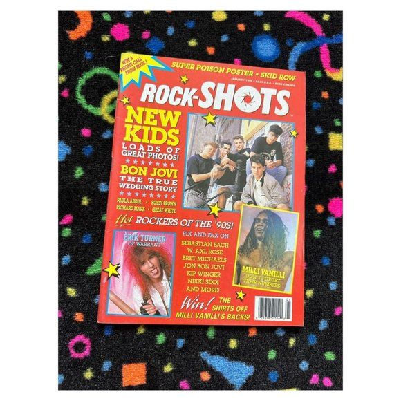 1990 JANUARY ROCK SHOTS MAGAZINE | Poshmark