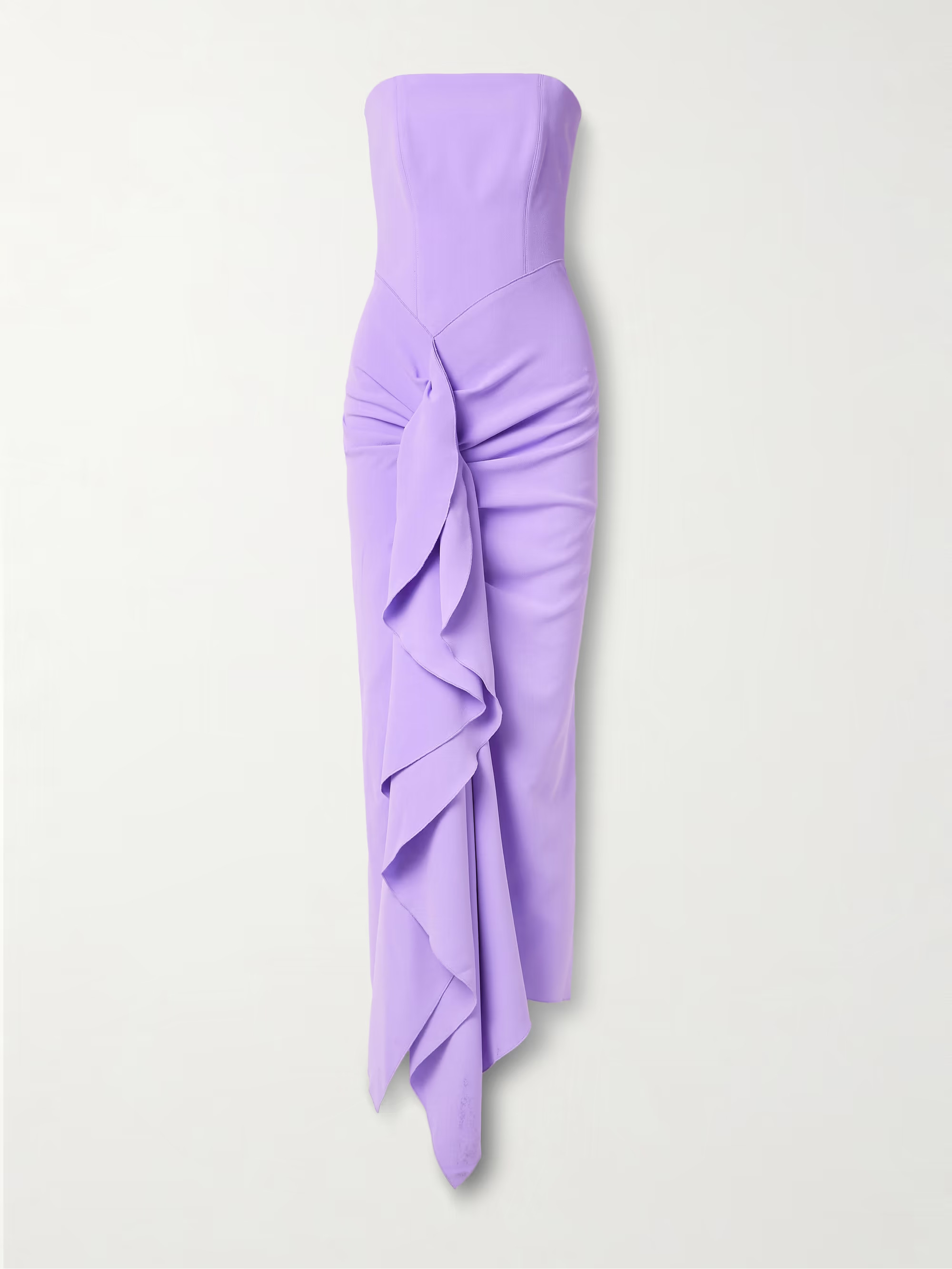 Thalia strapless ruffled cady gown | NET-A-PORTER (US)