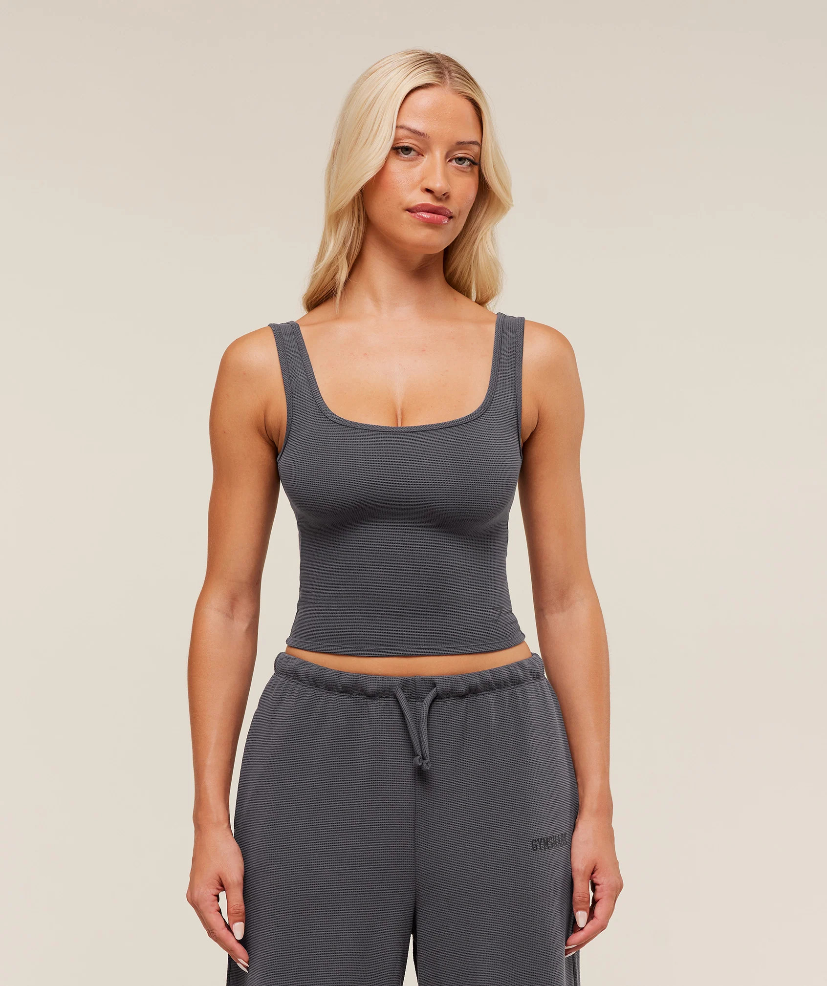 Waffle Cropped Tank | Gymshark US