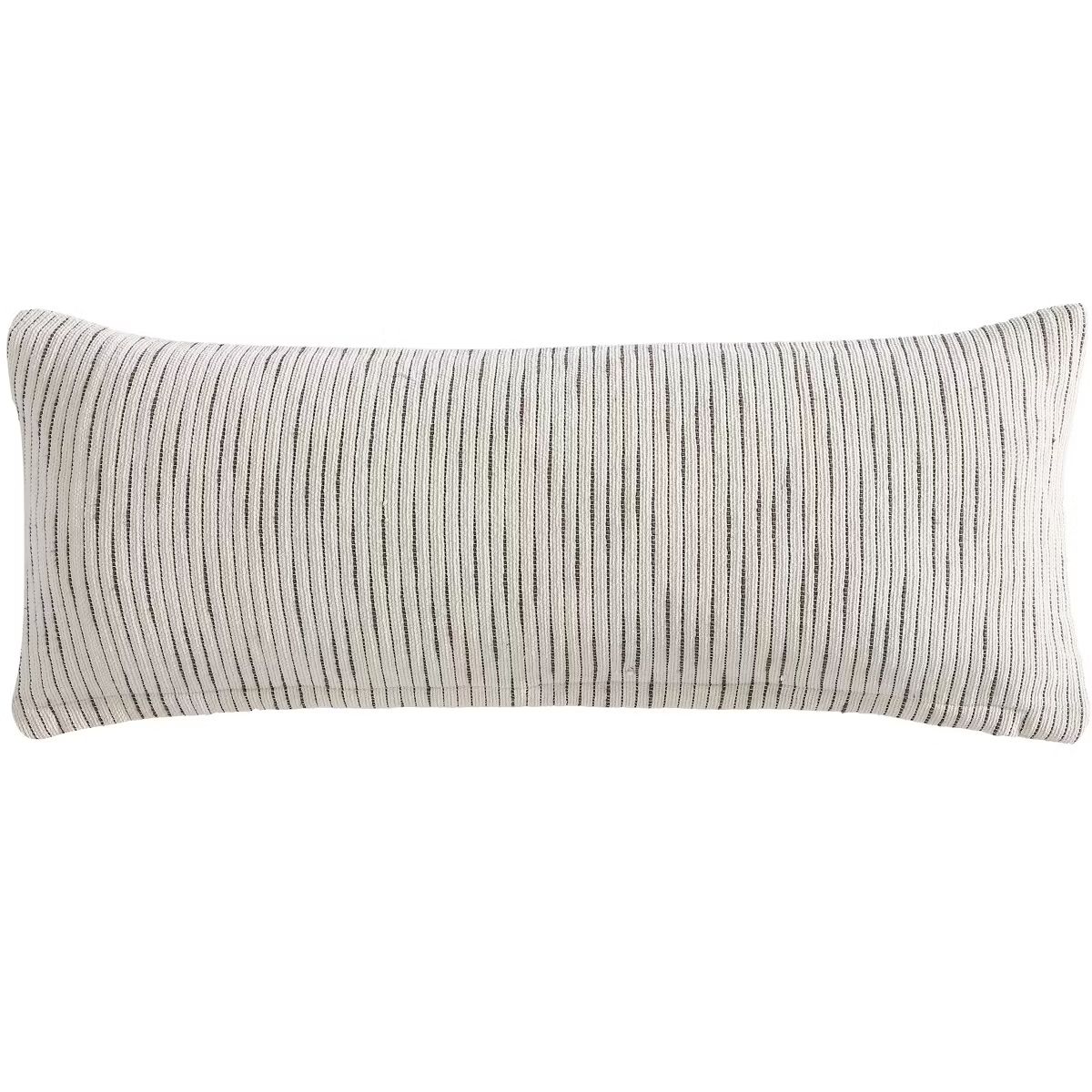 Kenneth Cole New York Chenille Pillow Cover Chenille Ivory/Mink Brown 14X36 | Target