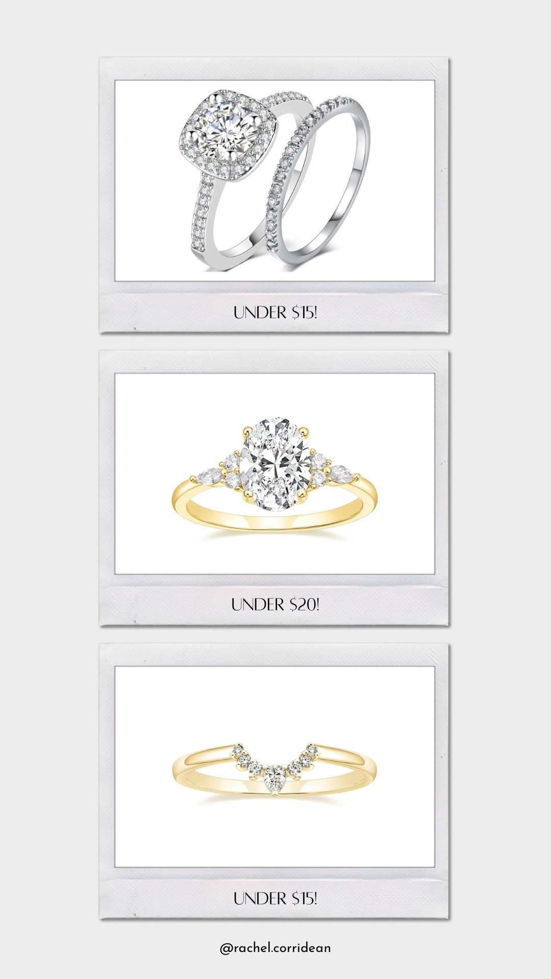 affordable travel rings, fake engagement rings under $20, budget-friendly wedding ring dupes, travel jewelry under $15, realistic fake diamond rings, gold and silver engagement ring alternatives, travel safe engagement rings, non-diamond travel rings, cheap bridal ring sets, luxury lookalike rings, travel wedding bands, stylish faux engagement rings, affordable ring stack, dainty gold travel rings, cushion cut dupe engagement ring, oval cut travel ring, chevron band ring style

#LTKTravel #LTKPetite #LTKFindsUnder50